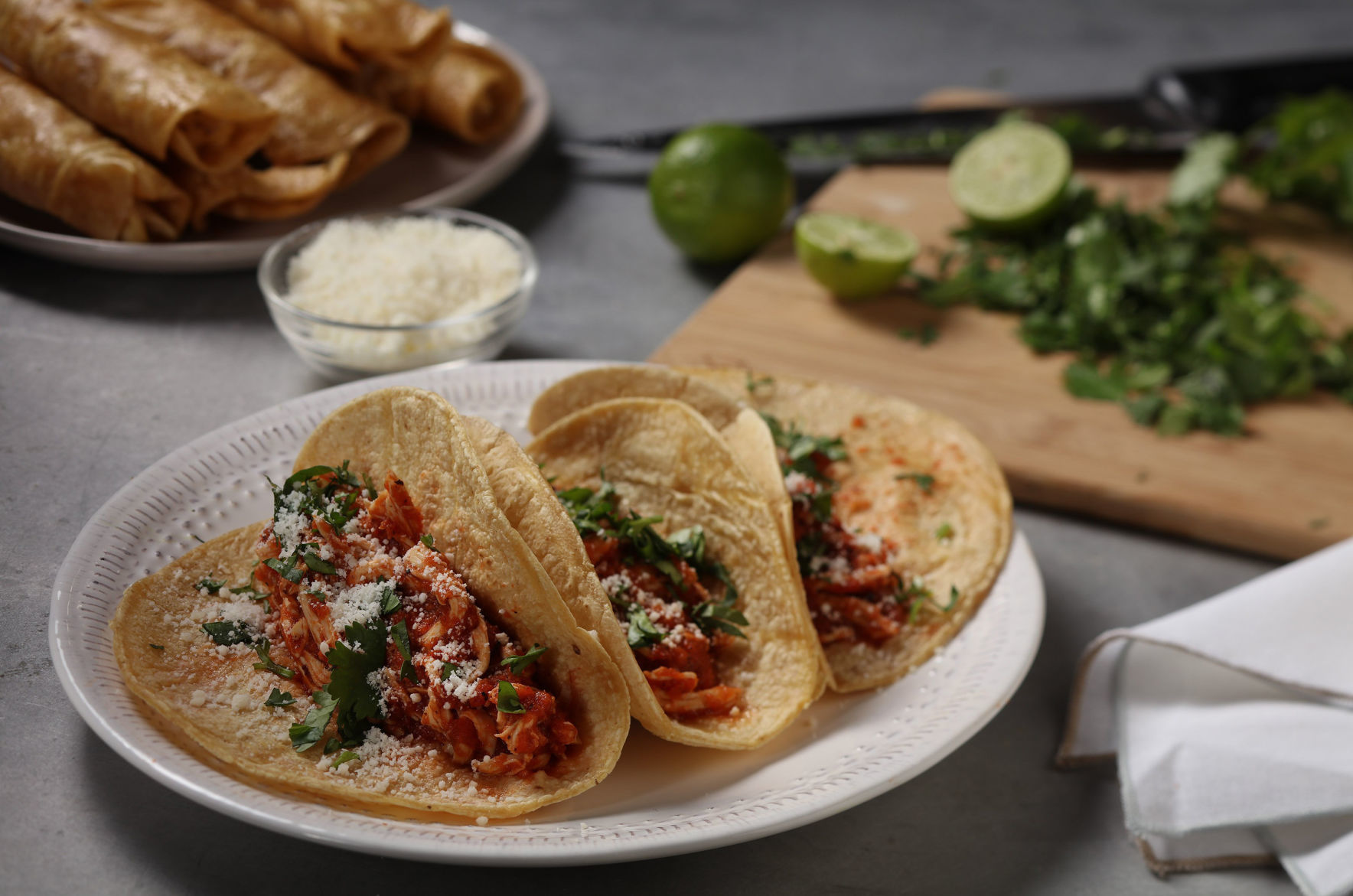 Rotisserie chicken tacos